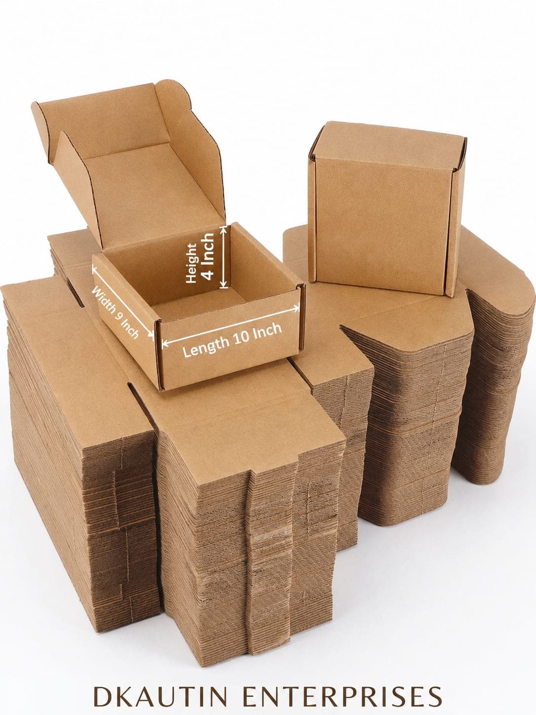 Buy 3 Ply Self Locking Mailer Box 10x9x4 Inch Online | Corrugated Packaging Box — thumbnail 2