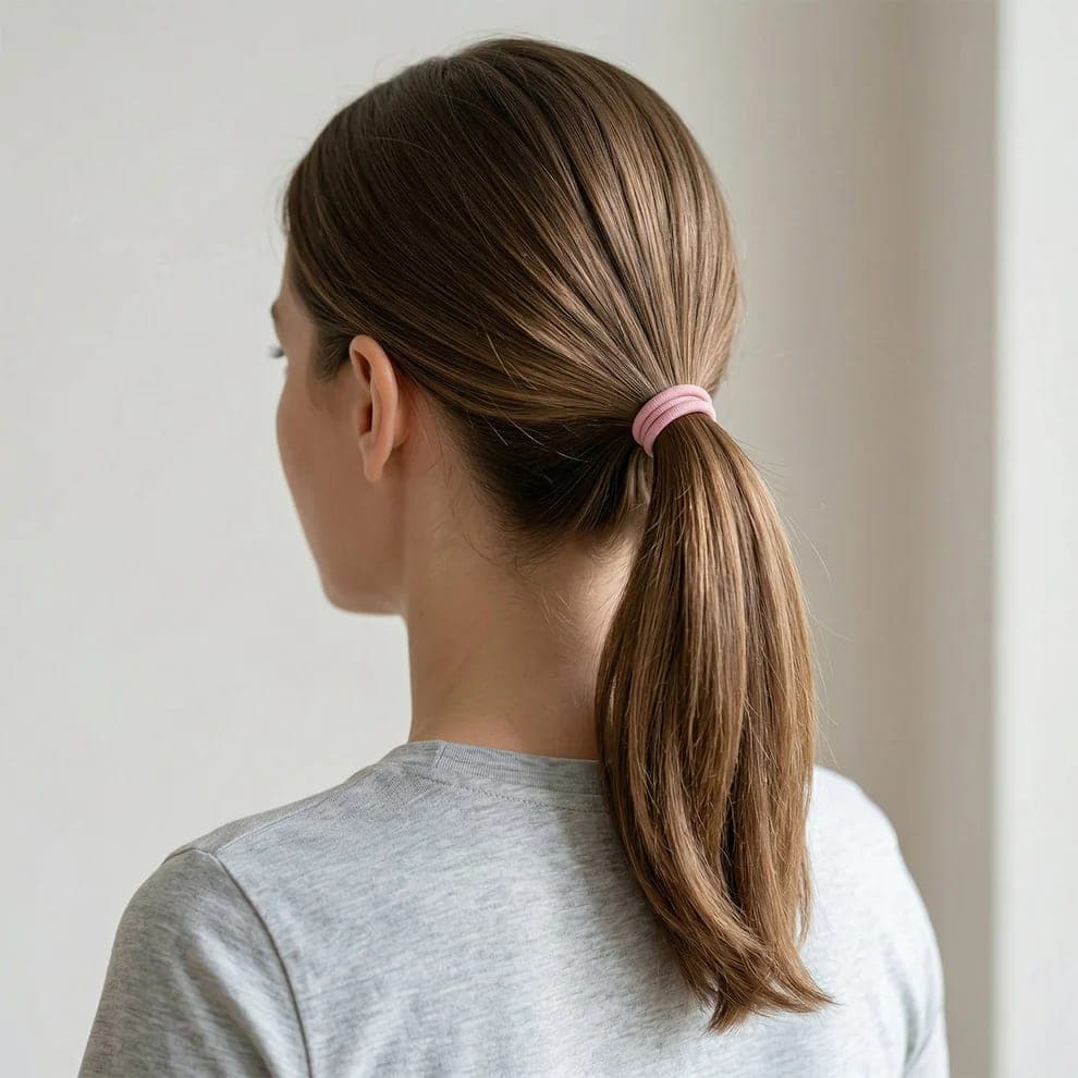 Pack of 40 Soft Elastic Hair Ties for Women & Girls | No Damage Ponytail Hair Bands | Multicolor Stretchable Rubber Hair Accessories — thumbnail 2