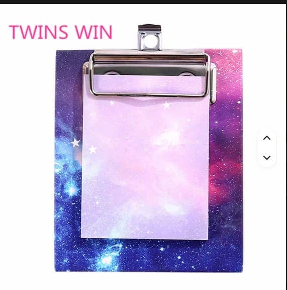 Cherry Blossom Mini Clipboard Memo Pad with Metal Clip | Cute Pocket Notepad | Writing Pad for Notes, To-Do Lists & Office, School, Home Use | Pack of 1 — thumbnail 2