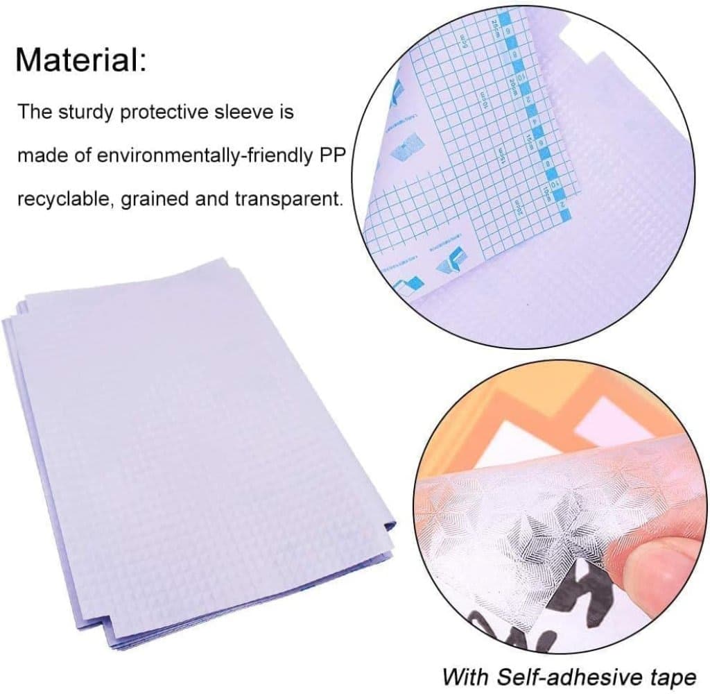 Transparent Self-Adhesive Waterproof Book Cover Sheets (Pack of 30) with Free Name Labels | Premium PVC Book Protection Film — thumbnail 3