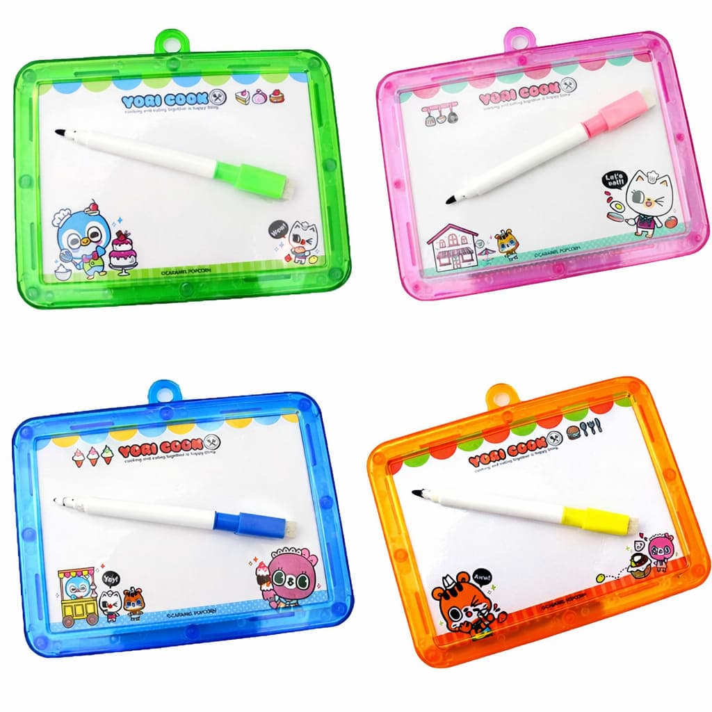 Kids Magnetic Drawing Board with 4 Color Markers | Reusable Dry Erase Writing & Doodle Board | Educational Learning Slate for Boys & Girls | Pack of 1 — thumbnail 3