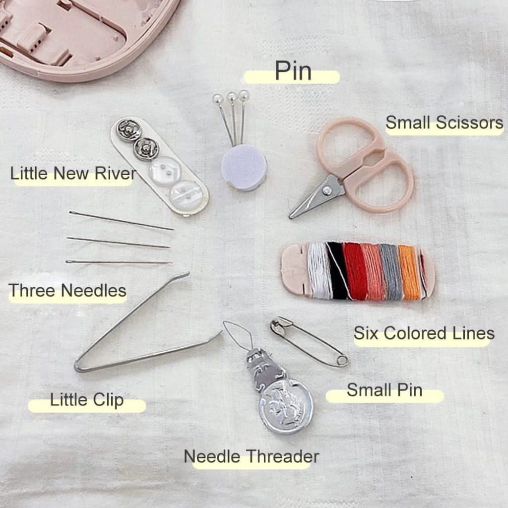 Mini Travel Sewing Kit with Thread, Needles, Scissors & Safety Pins | Portable Emergency Stitch Repair Kit for Home, Office & Travel — thumbnail 2