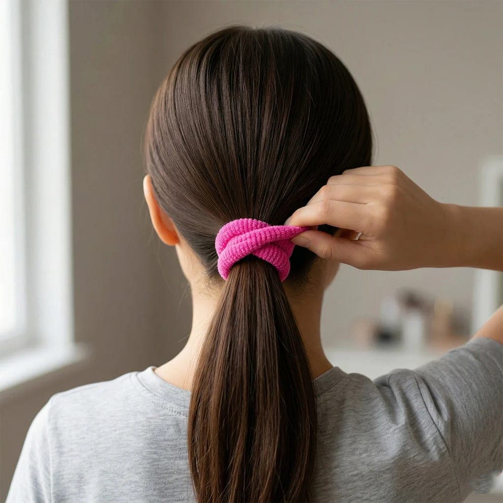 Pack of 35 Soft Mini Hair Ties for Girls & Kids | Multicolor Stretchable Ponytail Hair Bands | No Damage Elastic Hair Accessories — thumbnail 2