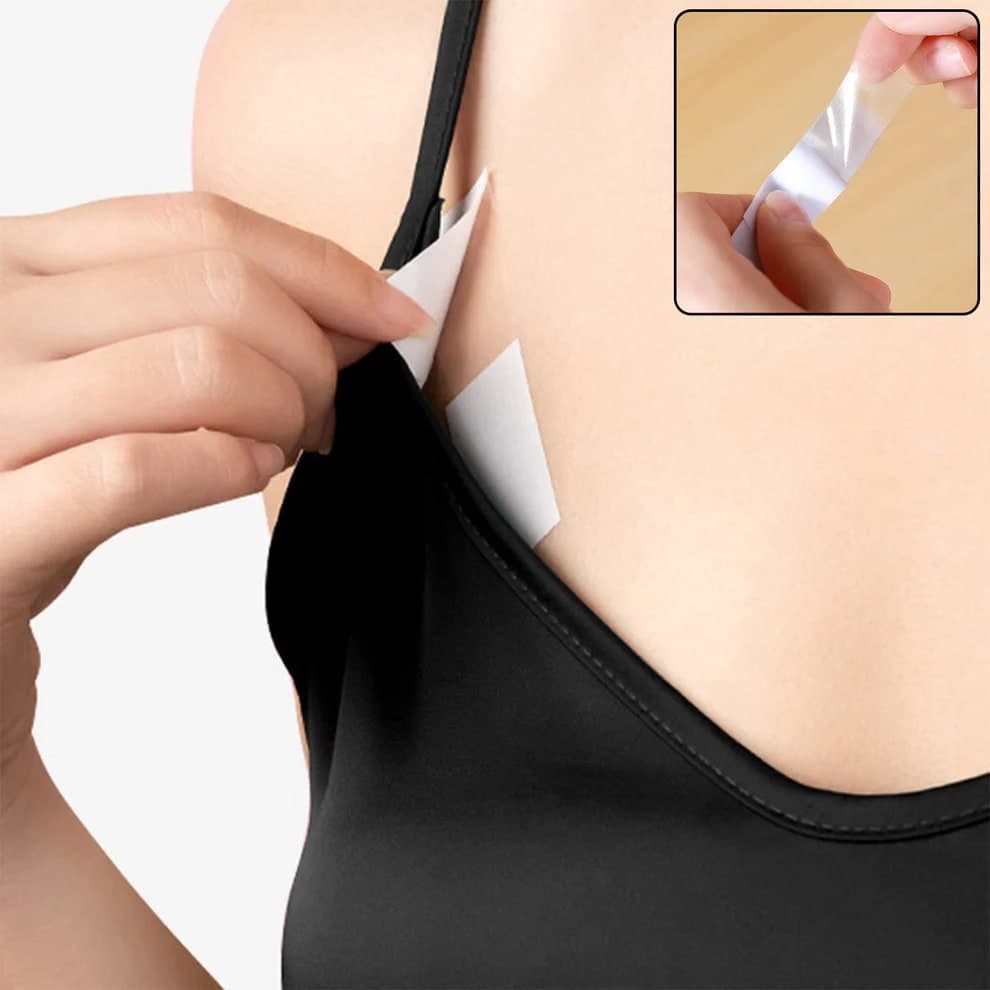 Double Sided Fashion Clothing Tape for Women | Invisible Body & Garment Tape | Bra, Dress & Shoulder Strap Fixing Tape (Pack of 36 Strips) — view 1